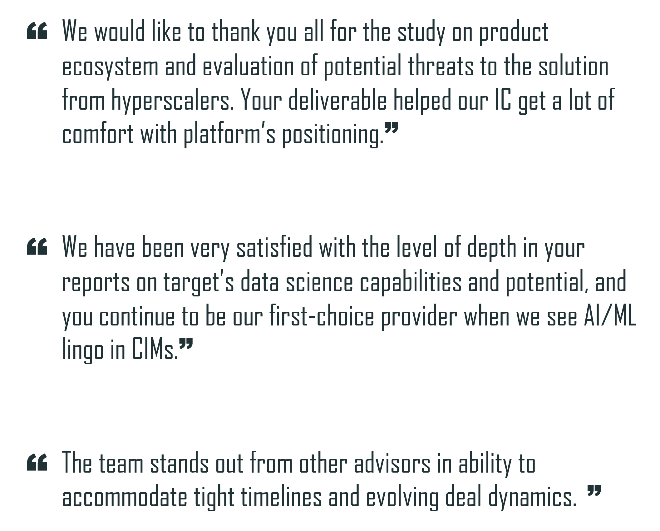 Client Testimonials